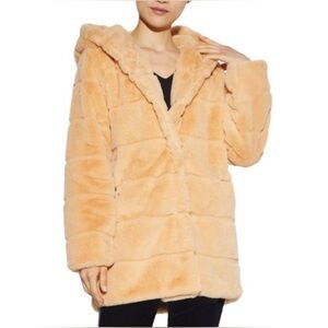 Apparis Jill Hooded Faux Fur Coat